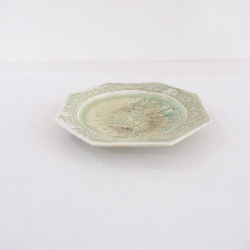【未使用】Mサイズ coguさん オクトゴナルプレート お皿 食器 小具 加藤かずみ *オクトゴナルプレート 21cm*食器お皿キッチン作家【陶器