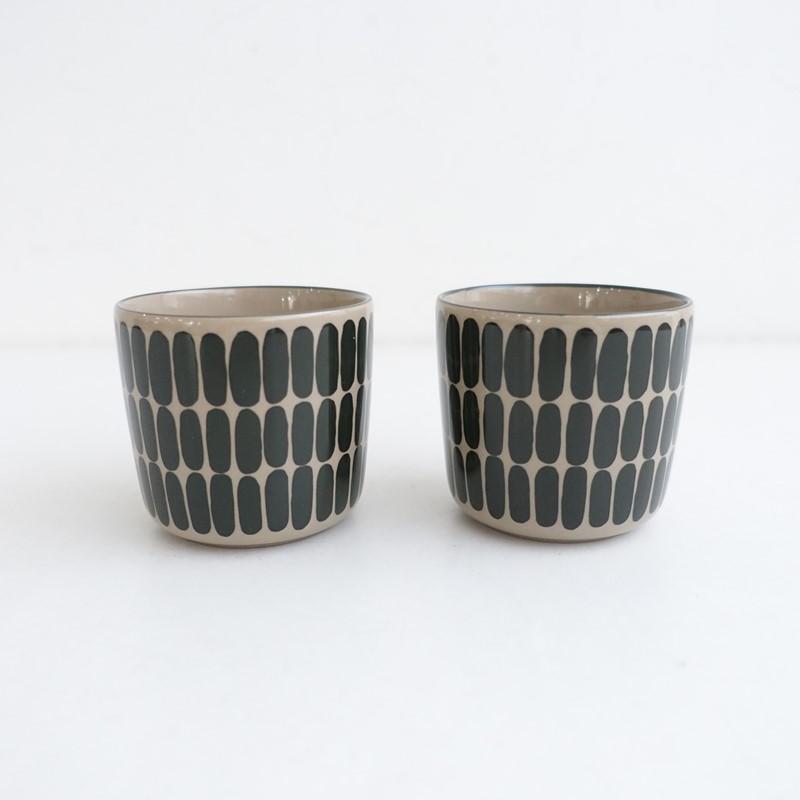 北欧】マリメッコ marimekko *Alku ラテマグ 2点セット*食器コップ