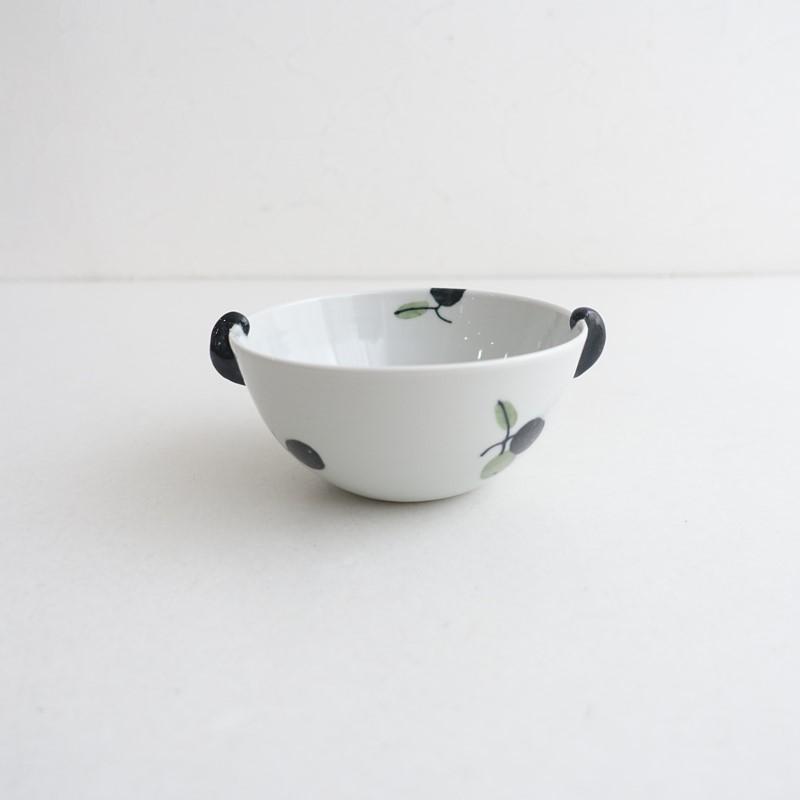 未使用】徳永遊心 *色絵 オリーブ スープカップ*食器キッチン作家噐