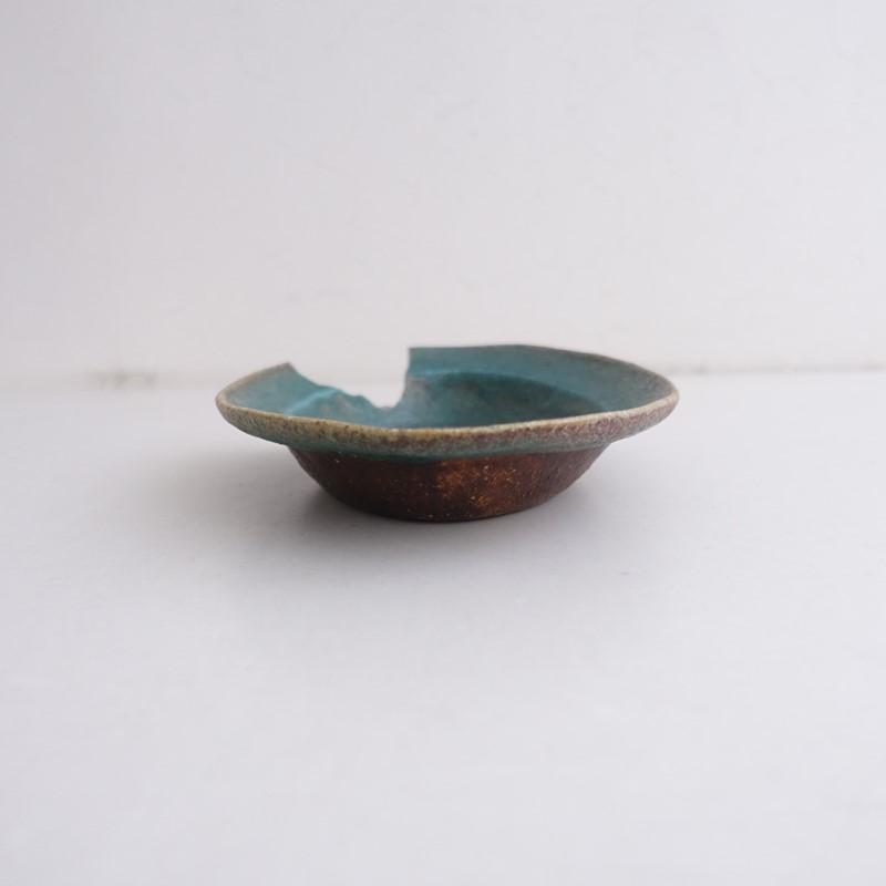難あり】金継ぎ用/藤原純 *楕円鉢*食器キッチンうつわ器作家【陶器】古