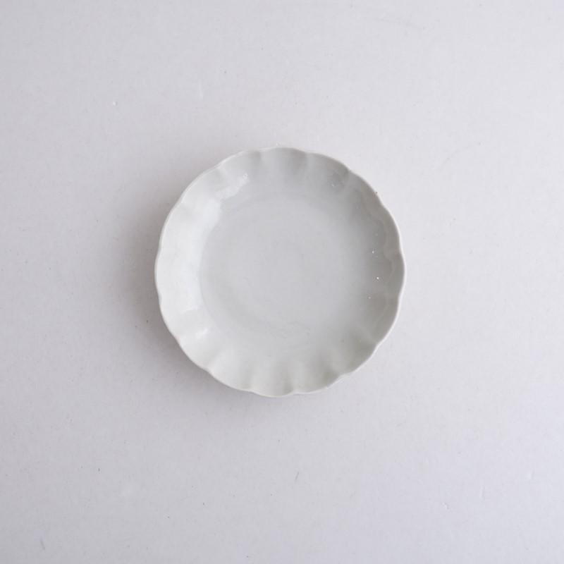 角田淳 *花皿 12cm*食器お皿キッチン作家【陶器】(wa23-2602-23
