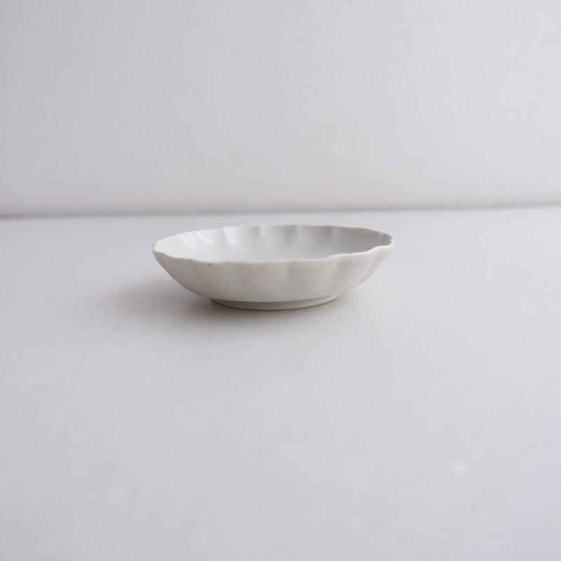 角田淳 *花皿 12cm*食器お皿キッチン作家【陶器】(wa23-2602-23