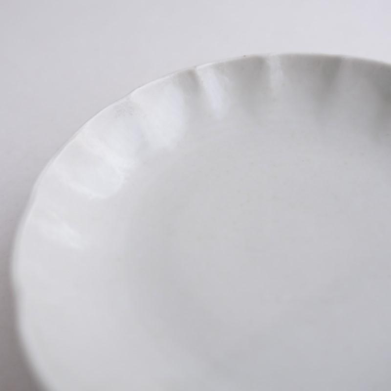 角田淳 *花皿 12cm*食器お皿キッチン作家【陶器】(wa23-2602-23