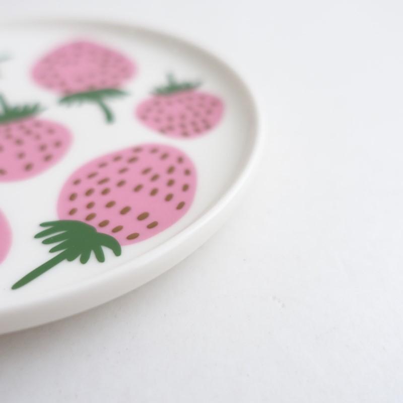 北欧】マリメッコ marimekko *Mansikka プレート 13cm*食器お皿