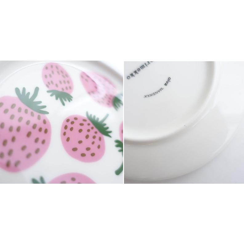 北欧】マリメッコ marimekko *Mansikka プレート 13cm*食器お皿