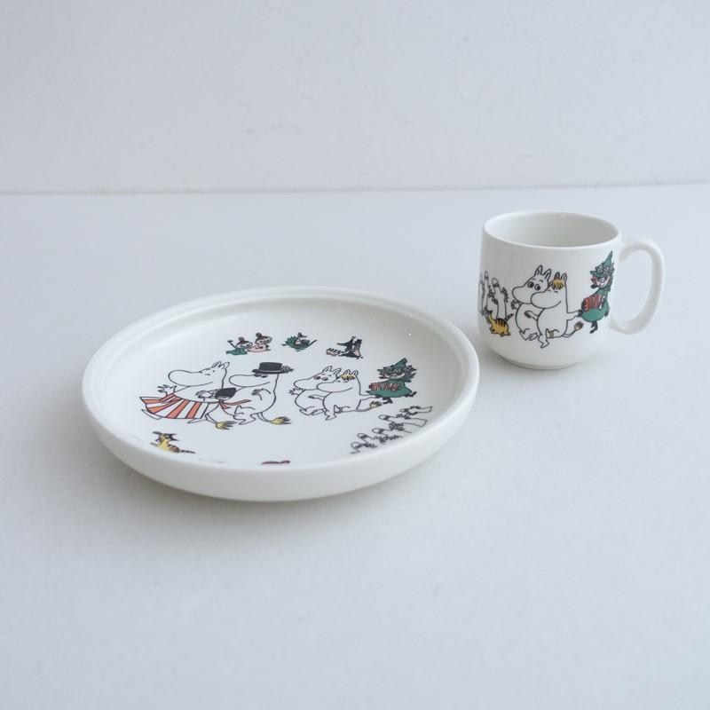 北欧】美品/旧ロゴ/アラビア ARABIA *ムーミンチルドレンセット*食器