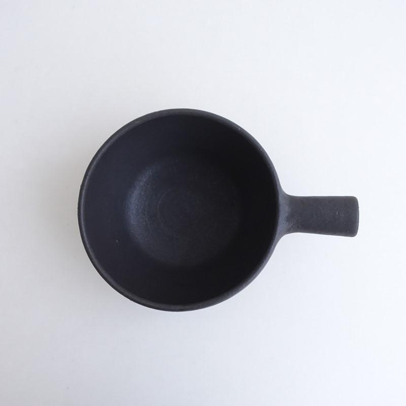 正島克哉 *片手土鍋 中*ブラウンマットブラック【陶器】(wa5-2601-12