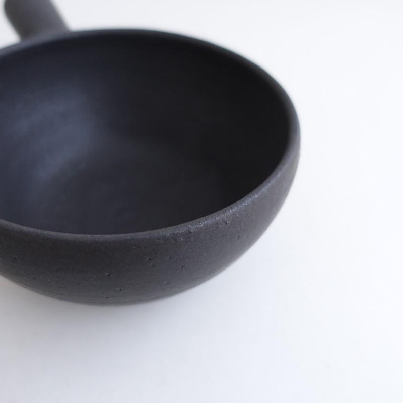正島克哉 *片手土鍋 中*ブラウンマットブラック【陶器】(wa5-2601-12