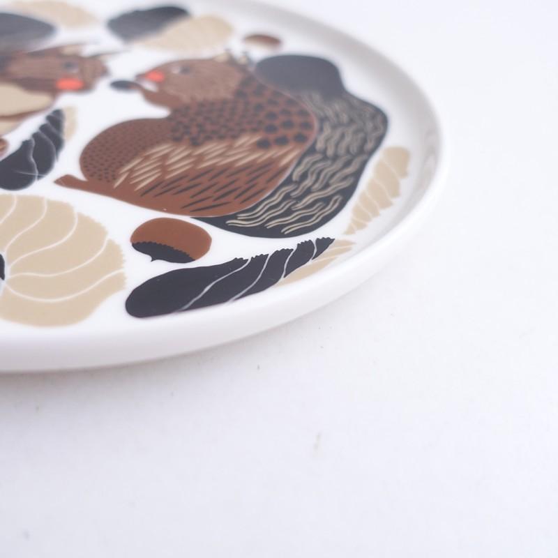マリメッコ marimekko *Kurre プレート 20cm*お皿食器ホワイトブラウン