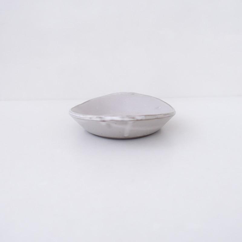 フじイまさよ *楕円プレート*グレージュ食器うつわ作家皿【陶器】Fujii