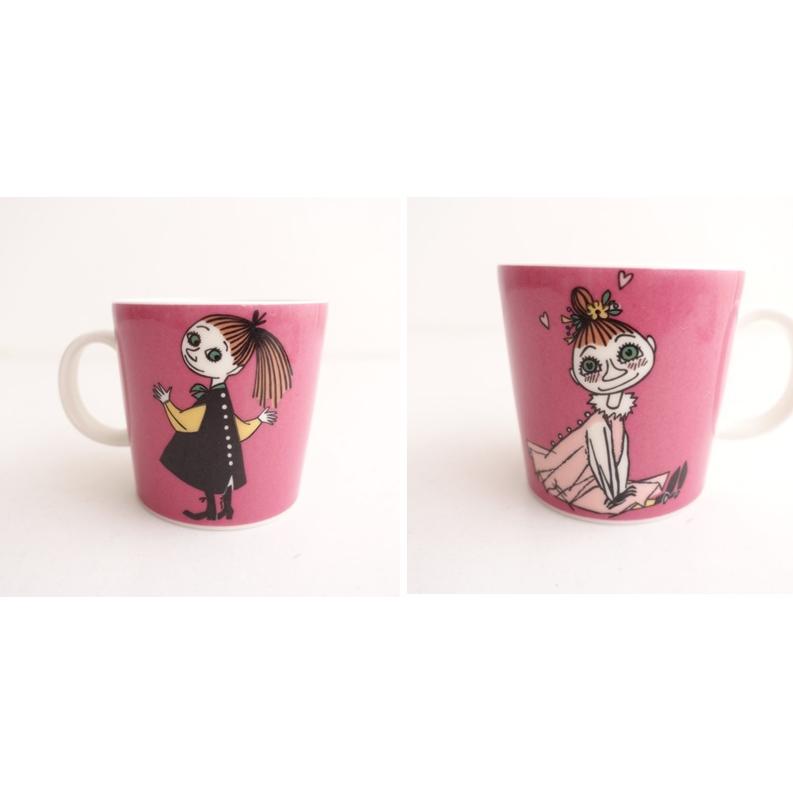 アラビア ARABIA *MOOMIN MUG ムーミンマグ ミムラ*コップ食器紫ピンク