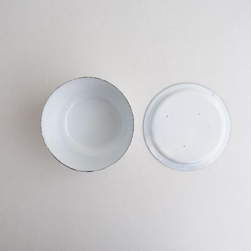 Masaki Kanamori 金森正起 *琺瑯蓋付き ボウル 13cm*食器白鉢【陶器