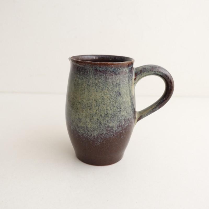 一柳京子 *ピッチャー*水差し食器作家花器花瓶【陶器】(wa5-2602-7