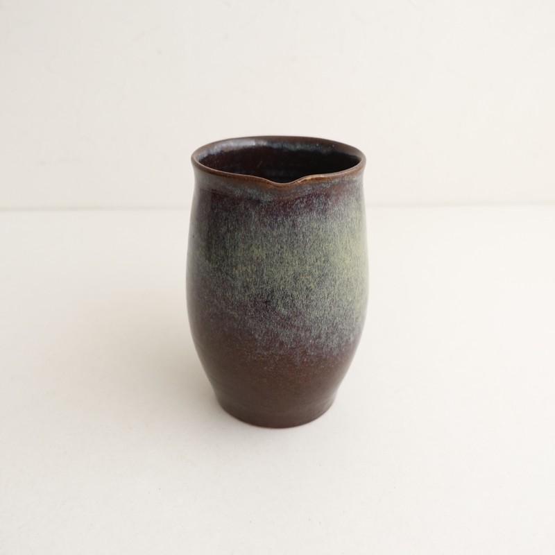 一柳京子 *ピッチャー*水差し食器作家花器花瓶【陶器】(wa5-2602-7