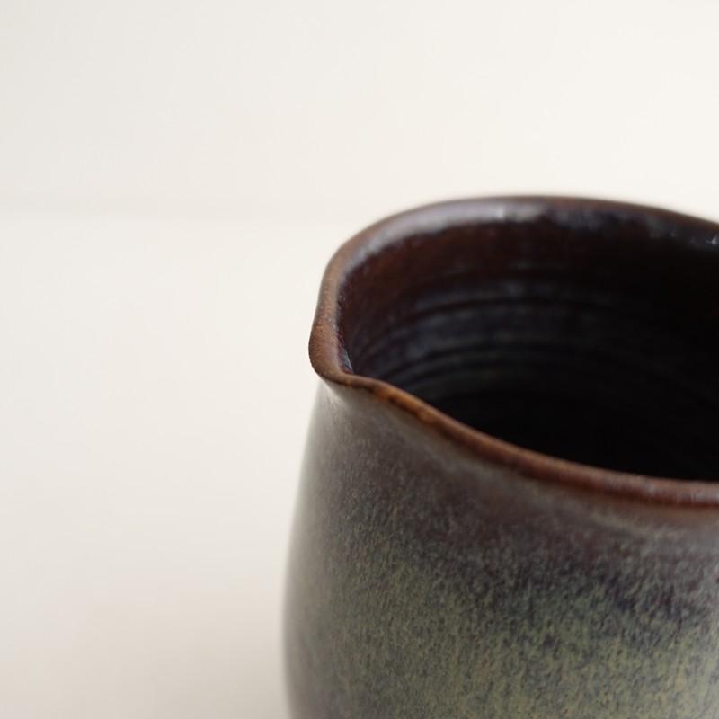 一柳京子 *ピッチャー*水差し食器作家花器花瓶【陶器】(wa5-2602-7