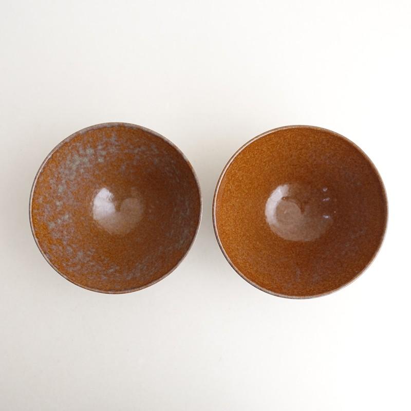 一柳京子さんの器　皿 一柳京子 *鉢 2点セット*食器うつわ器作家ブラウン【陶器】(wa5-2602-8
