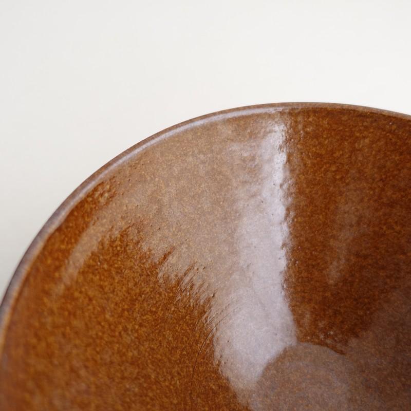 一柳京子 *鉢 2点セット*食器うつわ器作家ブラウン【陶器】(wa5-2602-8