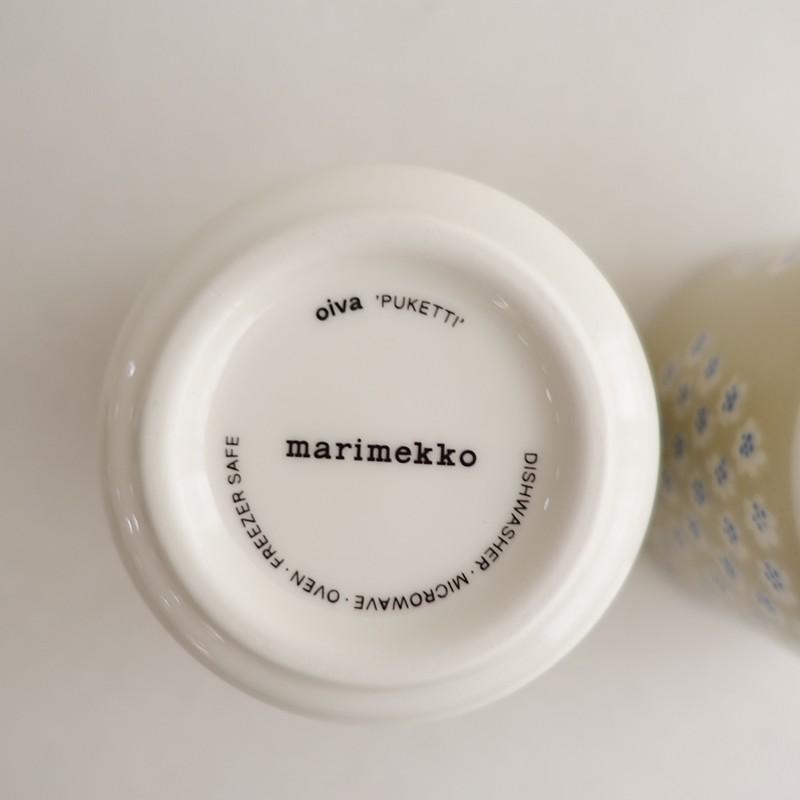 北欧】日本限定色/マリメッコ marimekko *PUKETTI ラテマグ 2個セット