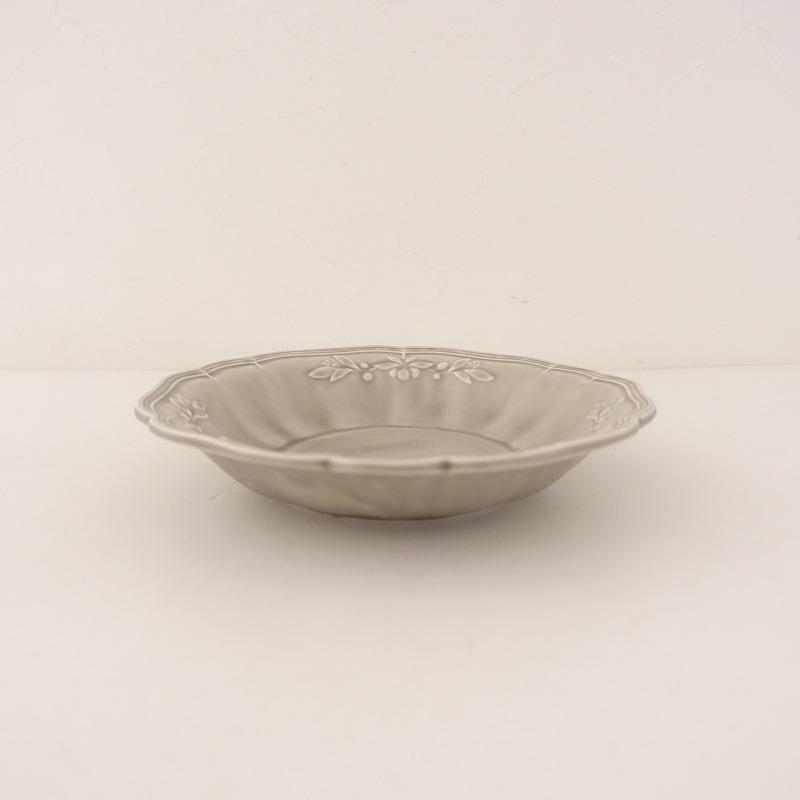 阿部慎太朗 オリーブレリーフ深皿7寸/2客 阿部慎太朗｜作品一覧