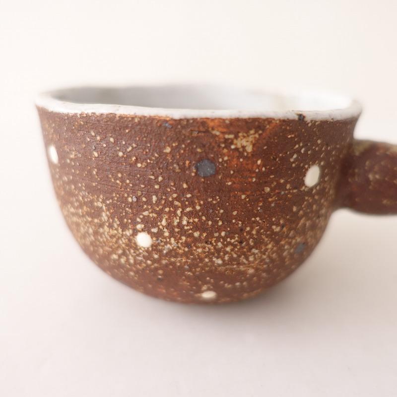 美品】岡崎順子 *ピノキオカップ 小*器うつわ和食器作家水玉ドット