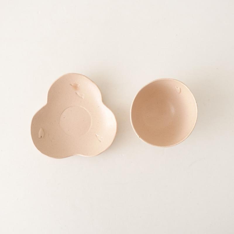 田中恒子 TSUNE*花のカップ&ソーサ*湯呑みピンク桃作家和食器 田中恒子 TSUNE*花のカップ&ソーサ*湯呑みピンク桃作家和食器