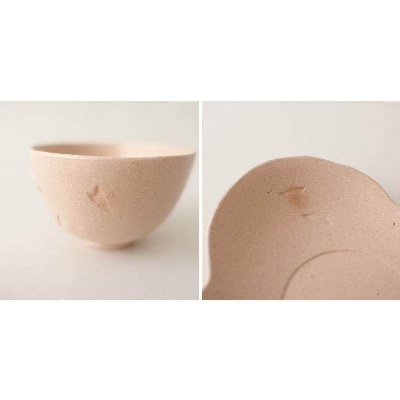 田中恒子 TSUNE*花のカップ&ソーサ*湯呑みピンク桃作家和食器 田中恒子 TSUNE*花のカップ&ソーサ*湯呑みピンク桃作家和食器