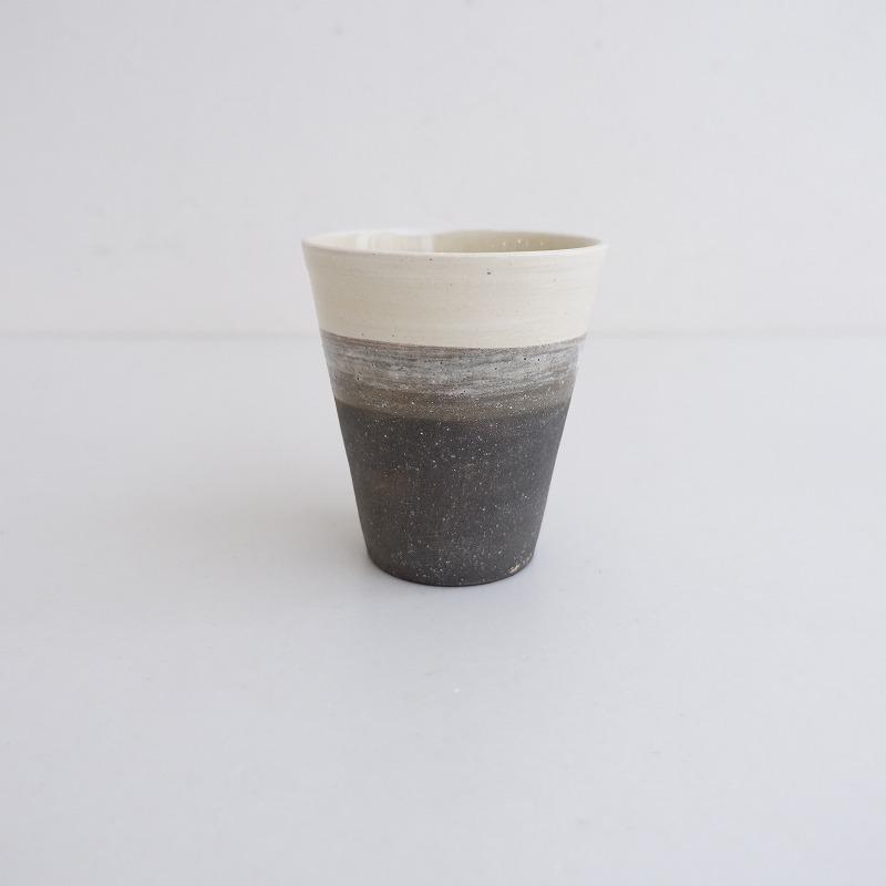 未使用】シマシマポタリ *フリーカップ*ライトベージュコップ山城真理