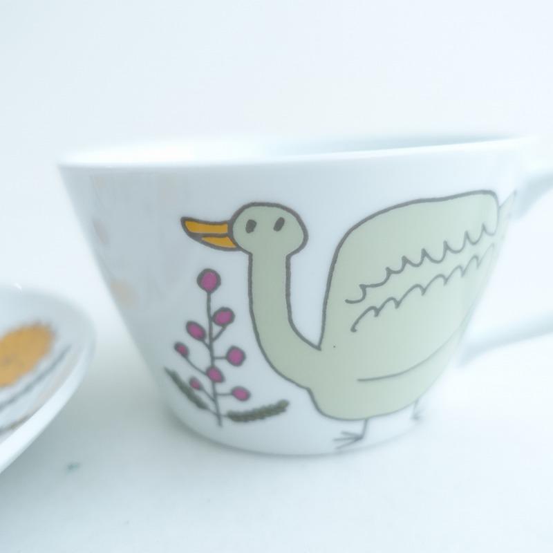 鹿児島睦 *Le Canard ル・カナール カップ＆ソーサー*鴨波佐見コップ