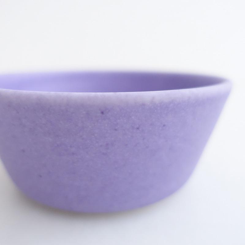 美品】吉村和美 *ボウル 13cm*器うつわパープル紫鉢食器作家【陶器