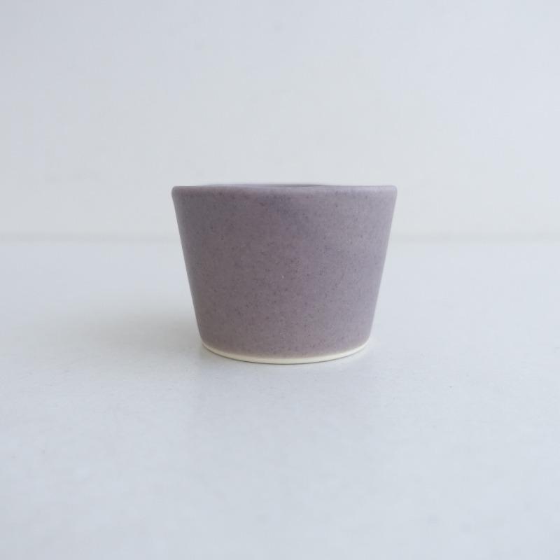 美品】吉村和美 *フリーカップ 8cm*器うつわコップ小鉢パープル食器