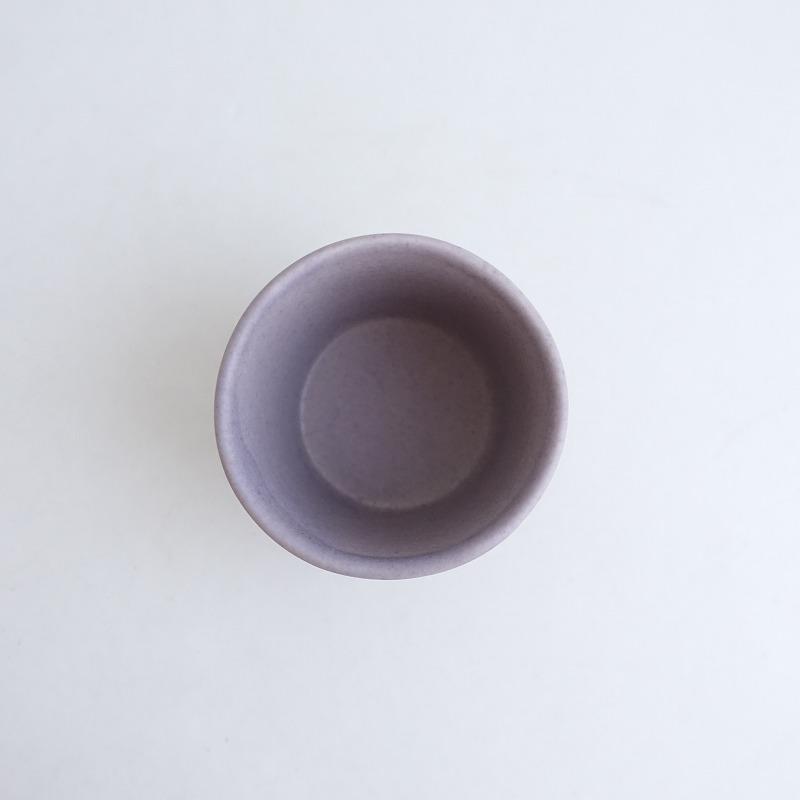 美品】吉村和美 *フリーカップ 8cm*器うつわコップ小鉢パープル食器