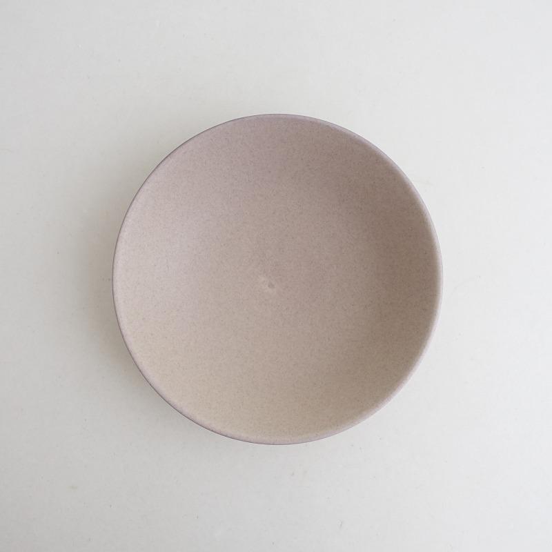 美品】吉村和美 *浅鉢 20cm*器うつわボウルパープル食器作家【陶器