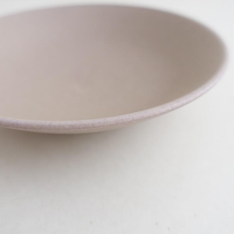 美品】吉村和美 *浅鉢 20cm*器うつわボウルパープル食器作家【陶器