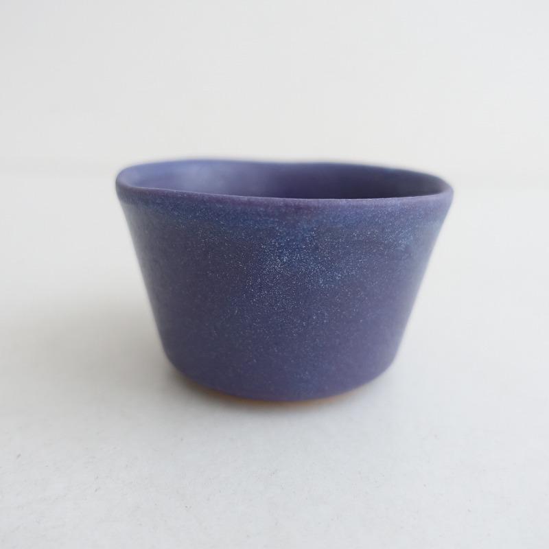 美品】吉村和美 *フリーカップ 9cm*器うつわコップボウルパープル紫