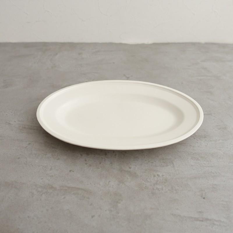 美品】伊藤環 *1+0 オーバルプレート 27.5cm*ホワイト白お皿大皿器 
