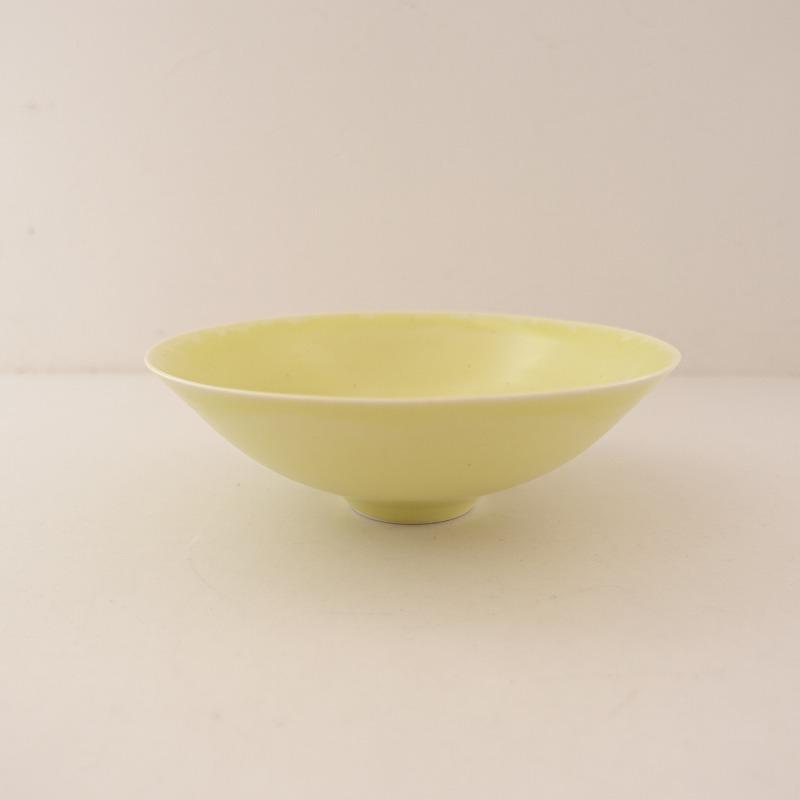 太宰久美子 *浅鉢*お鉢ボウルお皿和食器黄色イエローディーププレート