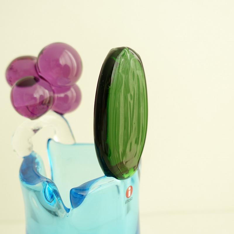 iittala（イッタラ） //【北欧】美品/イッタラ *pampula Vase 290mm フラワーベース*ガラスライトブルー花瓶花器 ...
