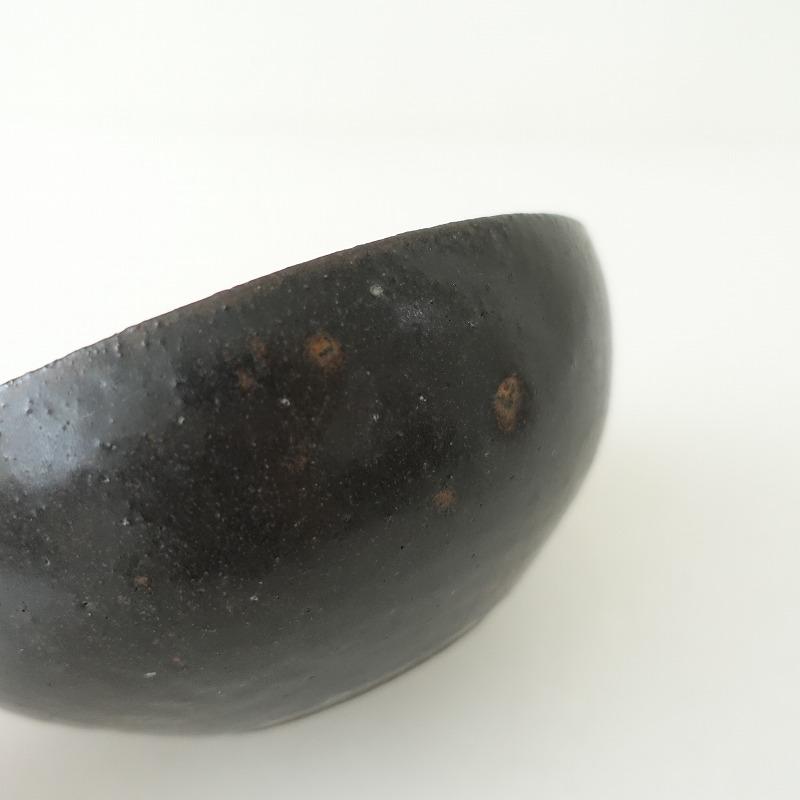 吉田直嗣 Naotsugu Yoshida *浅鉢 17cm*黒ブラックお鉢丼どんぶり