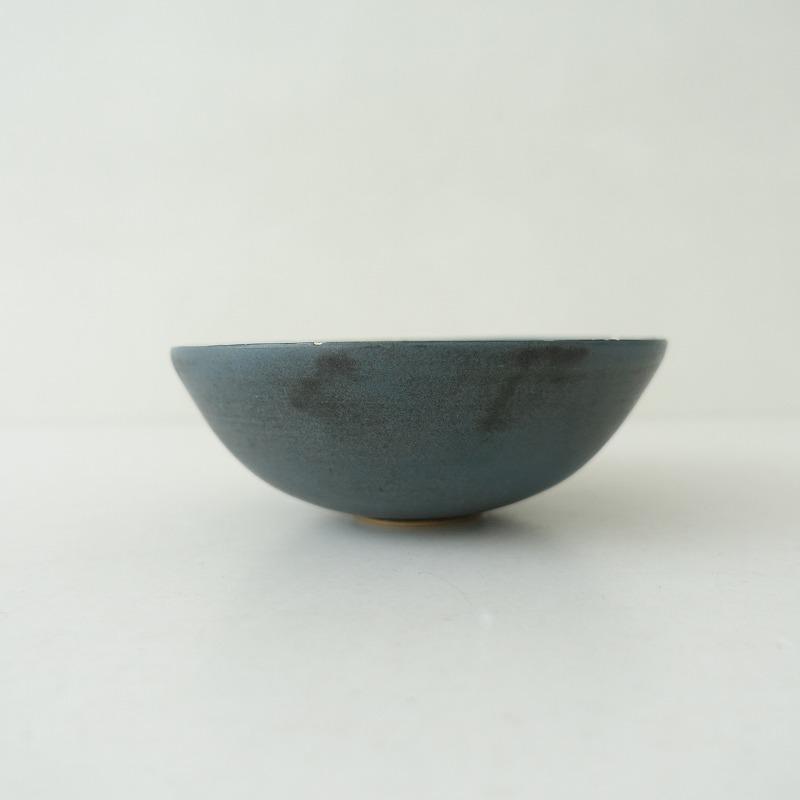 安藤由香 *5寸 ボウル*ネイビー【陶器】丹波篠山(wa85-2407-114