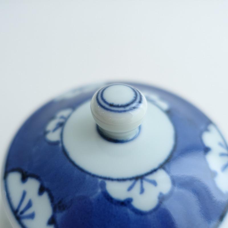 有田焼 其泉窯 *古染花鳥蓋物*保存容器キャニスター和食器染付け【陶器