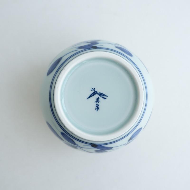 有田焼 其泉窯 *古染花鳥蓋物*保存容器キャニスター和食器染付け【陶器