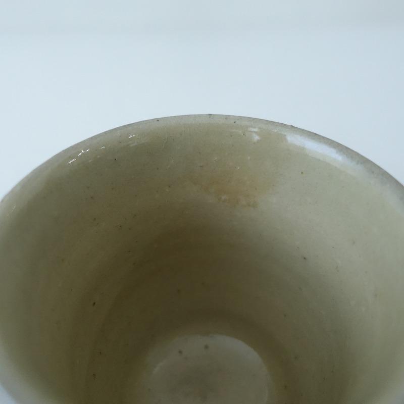 美品】工房コキュ 芝原雪子 *Vマグカップ ストライプ*コップ食器【陶器