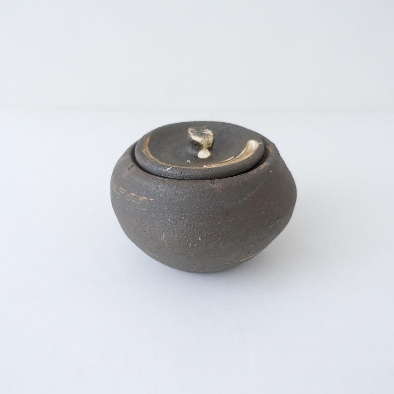 田宮亜紀 *蓋物*焼き締め保存容器キャニスター作家土物【陶器】益子焼