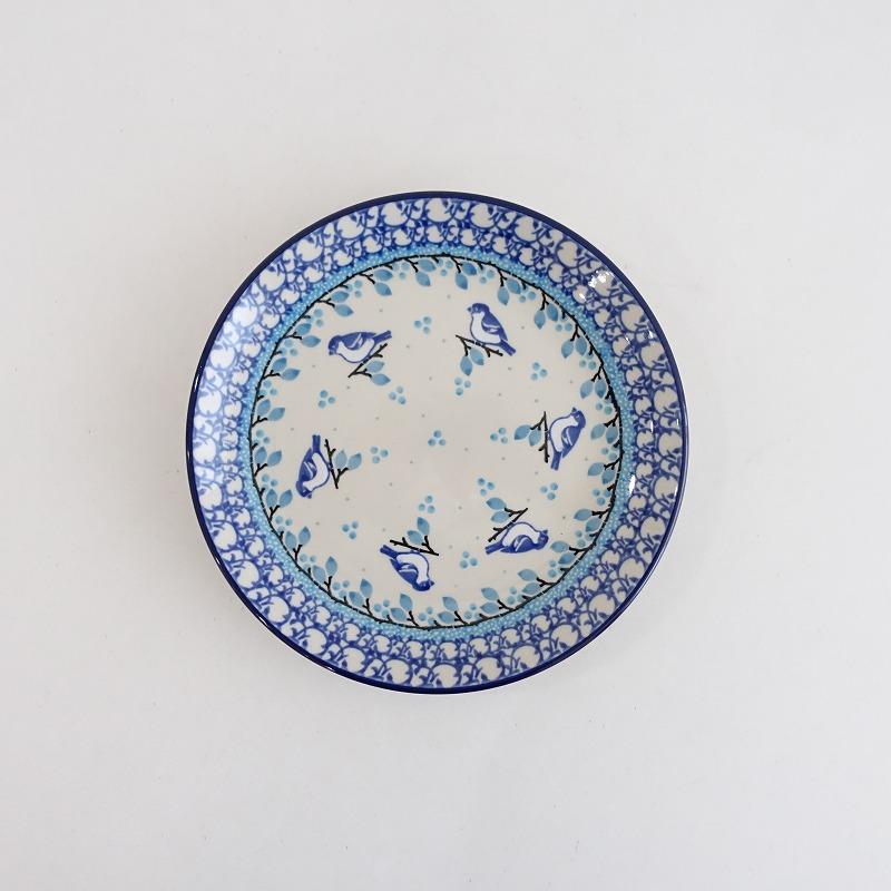 美品】ポーリッシュポタリー Polish Pottery *プレート 20cm*青 美品】ポーリッシュポタリー Polish Pottery *プレート 20cm*青