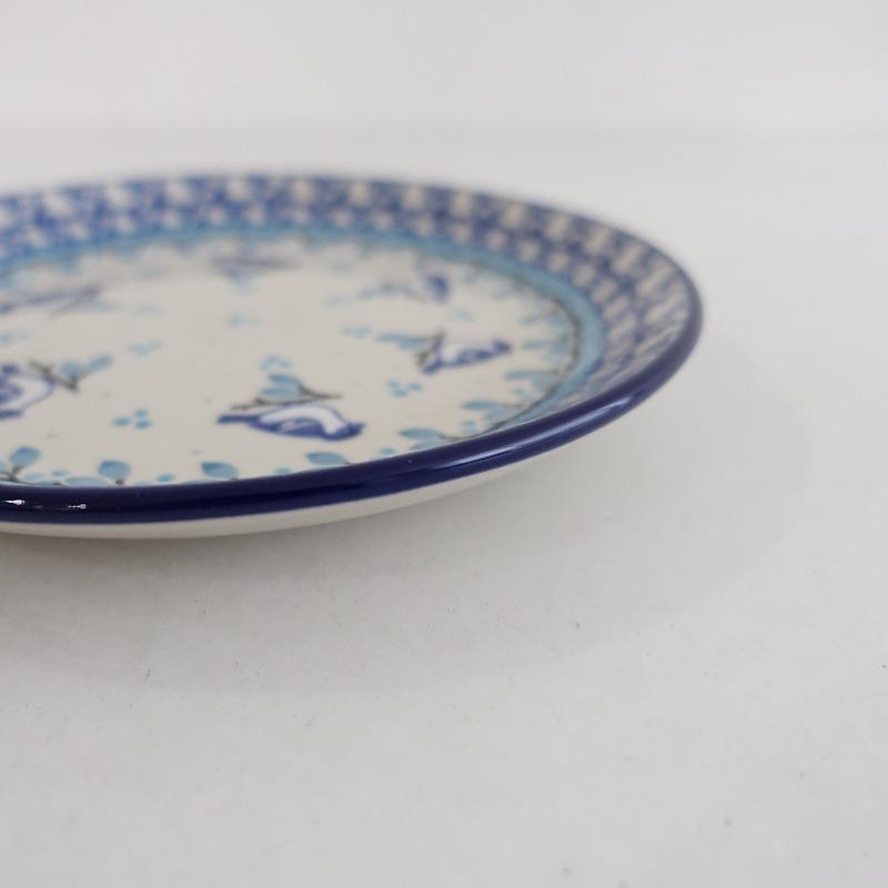 美品】ポーリッシュポタリー Polish Pottery *プレート 20cm*青 美品】ポーリッシュポタリー Polish Pottery *プレート 20cm*青
