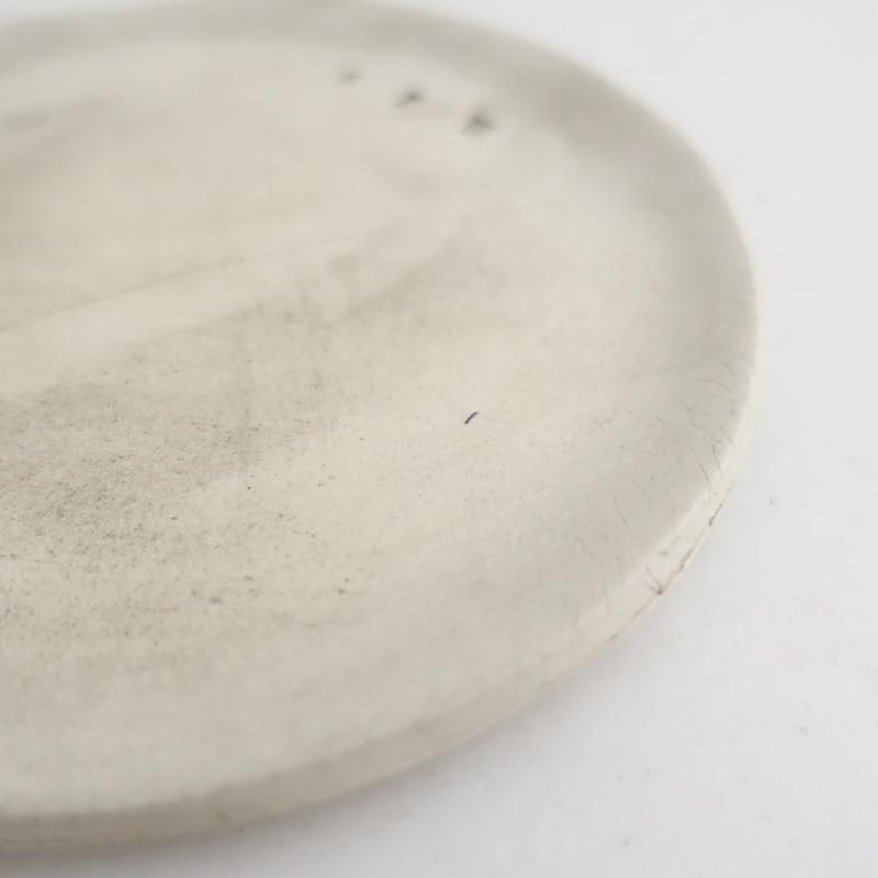 岩田圭介 *スタンプ皿 15cm*お皿平皿和食器プレート8PW作家【陶器