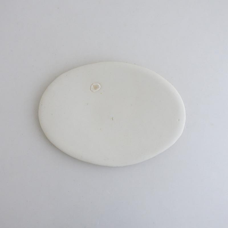 美品】岩田圭介 *楕円皿 25x17cm*オーバルプレートお皿和食器作家白