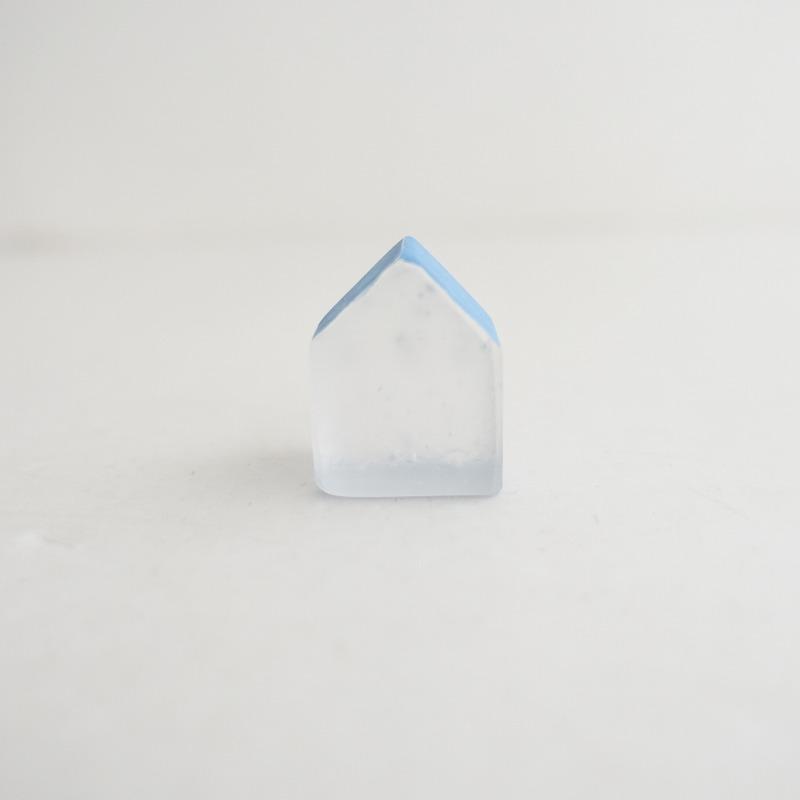 美品】Mellow GLASS メロウグラス タナカユミ *ガラスのオブジェ 青い
