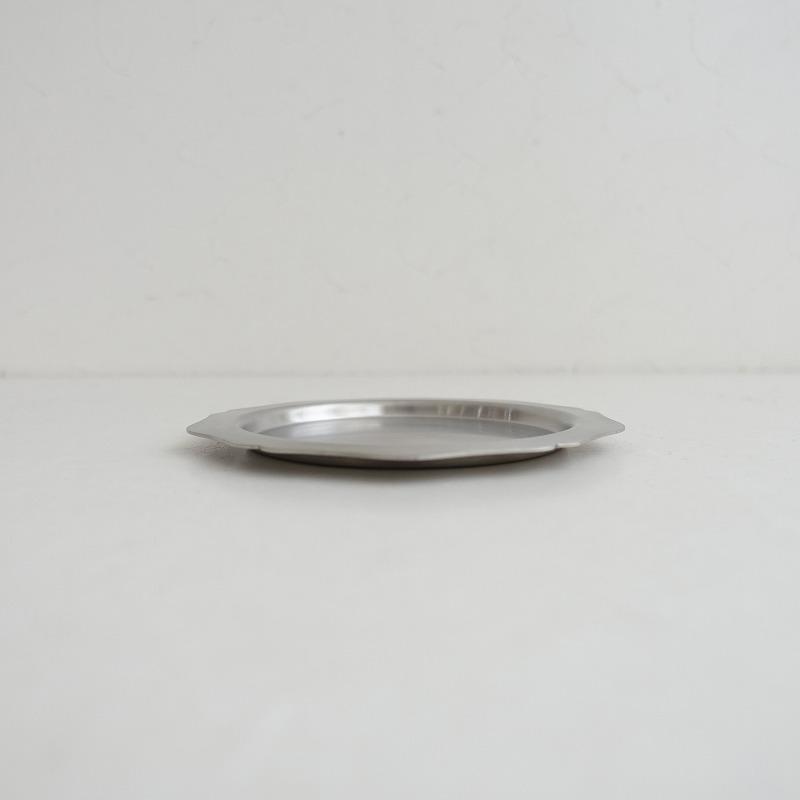 竹俣勇壱 *輪花皿 M*シルバーお皿食器フラワーリムプレートステンレス