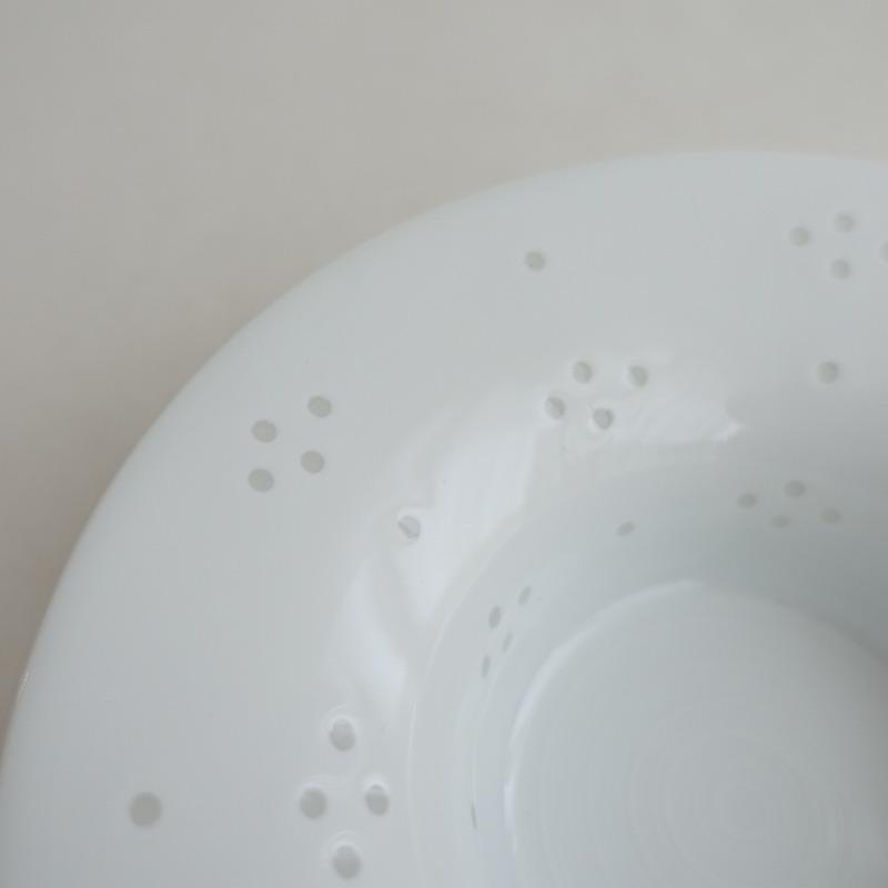 白山陶器 【美品】白山陶器 HAKUSAN *ほたる星華 ディーププレート15.5